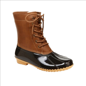 JBU Maplewood Water Resistant Lace Up Boots Chocolate
